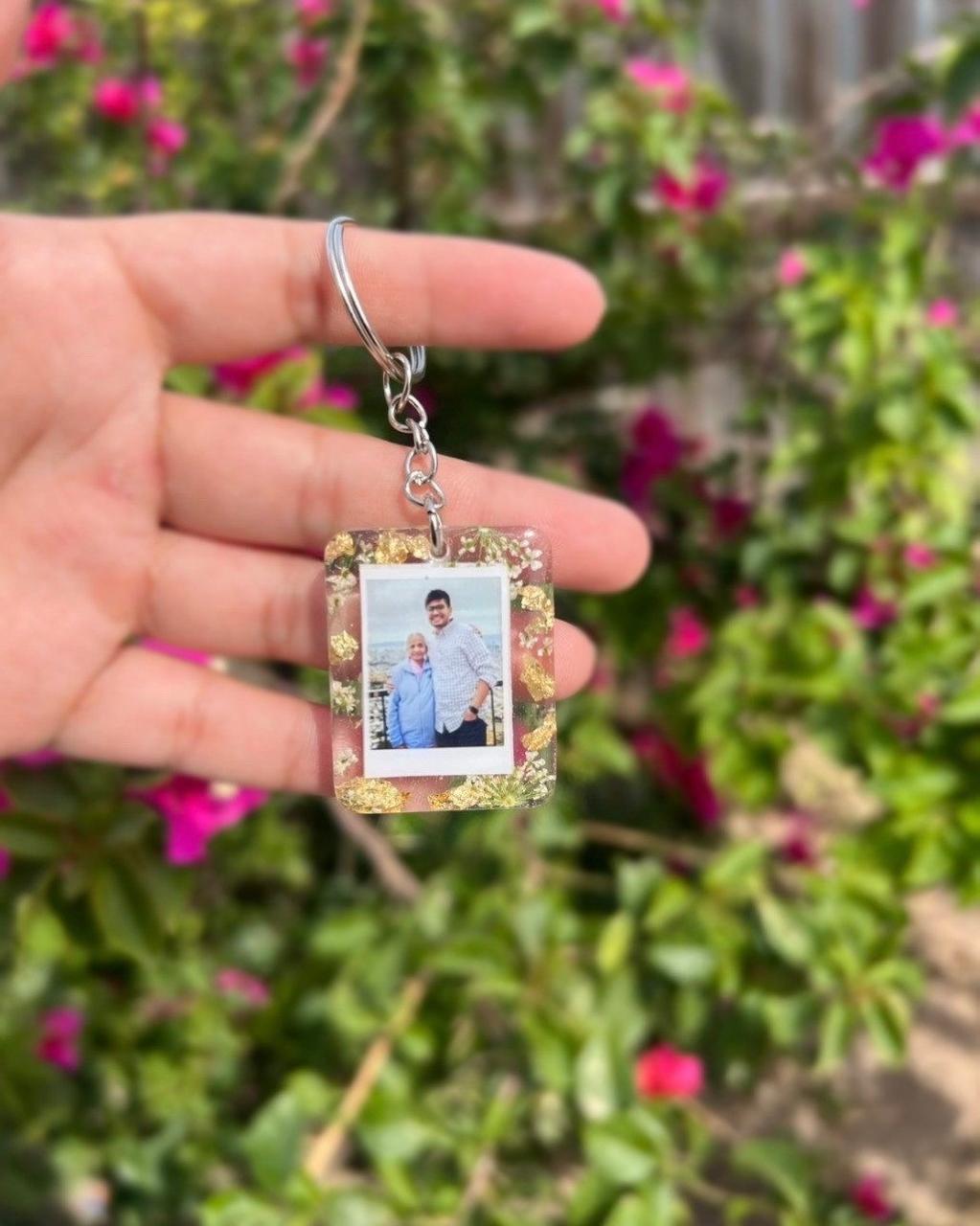 Resin Photo Keychain - Rectangle