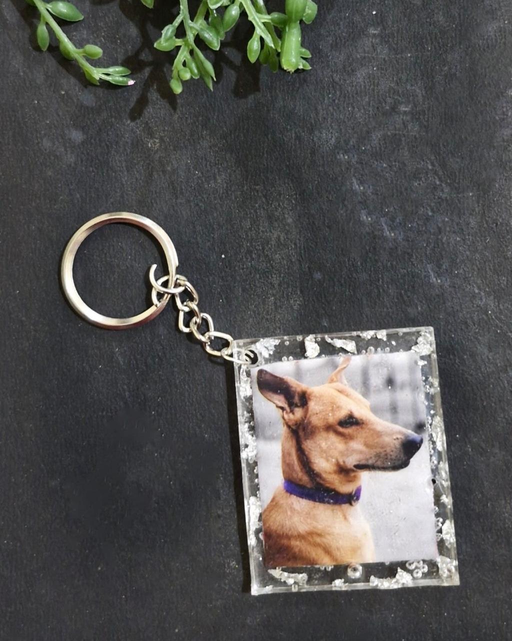 Resin Photo Keychain - Rectangle