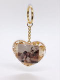 Resin Photo Keychain - Heart