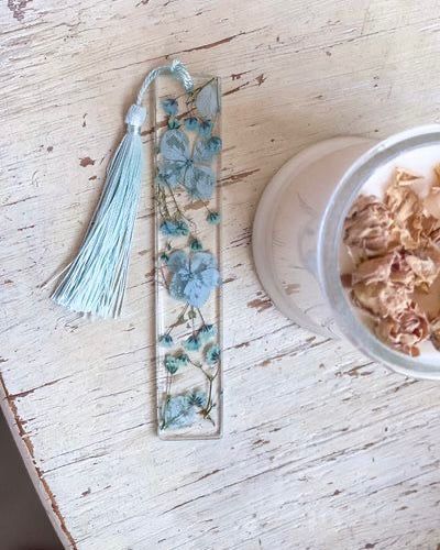 Resin Bookmark with Preserved Flower