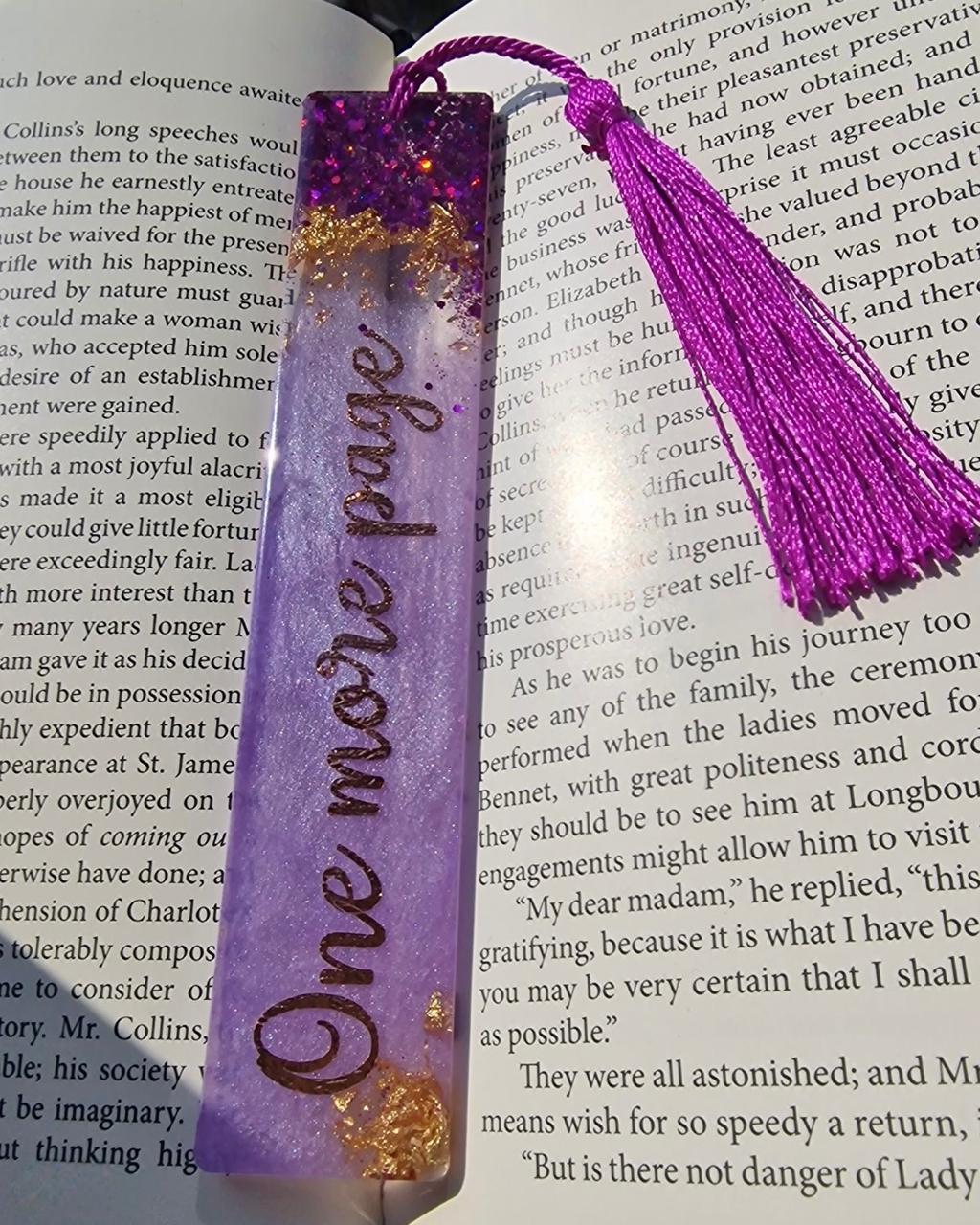 Personalized Resin Bookmark