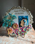 Preserved Flower Photo Frame - Blue Theme